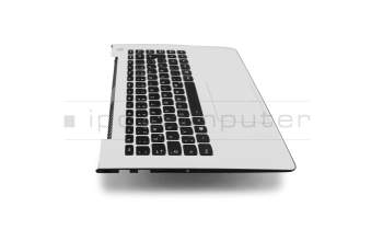 35040822 Original Medion Tastatur inkl. Topcase DE (deutsch) schwarz/weiß mit Backlight