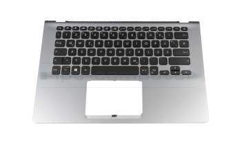 39XKLTAJN10 Original Asus Tastatur inkl. Topcase DE (deutsch) schwarz/silber mit Backlight