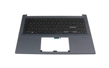 3SXJDKSJN00 Original Asus Tastatur inkl. Topcase DE (deutsch) schwarz/blau mit Backlight