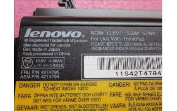 Lenovo 42T4795 BATTERY 6 CELL (2.6 AH) DUAL