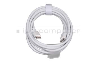 USB-C Daten- / Ladekabel weiß 1,80m (USB 2.0 Type C to C; 20V 3.3A) für Huawei MateBook 13 2019/2020