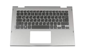 460.07R08.0017 Original Dell Tastatur inkl. Topcase DE (deutsch) schwarz/silber mit Backlight
