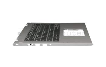 460.07R08.0017 Original Dell Tastatur inkl. Topcase DE (deutsch) schwarz/silber mit Backlight