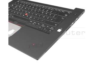 460.0DY08.0002 Original Lenovo Tastatur inkl. Topcase DE (deutsch) schwarz/schwarz mit Backlight und Mouse-Stick