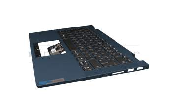 460.0MD06.0001 Original Lenovo Tastatur inkl. Topcase DE (deutsch) dunkelgrau/blau mit Backlight blau