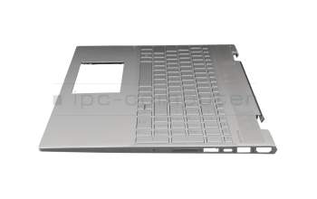 4600ED0D0001 Original HP Tastatur inkl. Topcase DE (deutsch) silber/silber mit Backlight