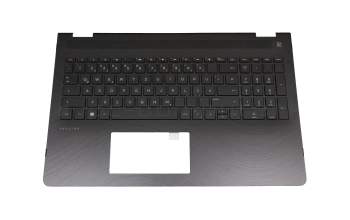 46M.0BWCS.0003 Original HP Tastatur inkl. Topcase DE (deutsch) schwarz/schwarz
