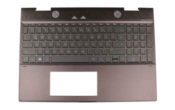 46M.0EDCS.0044 Original HP Tastatur inkl. Topcase DE (deutsch) schwarz/schwarz mit Backlight