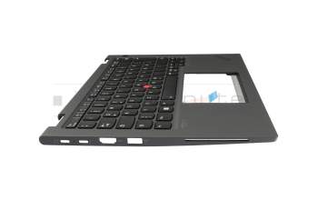 46M.0MCCS.0149 Original Lenovo Tastatur inkl. Topcase DE (deutsch) schwarz/grau mit Backlight und Mouse-Stick (no WWAN)