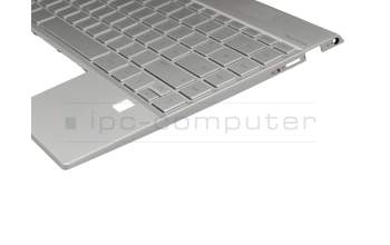 46M0G9CS0006 Original HP Tastatur inkl. Topcase DE (deutsch) silber/silber mit Backlight