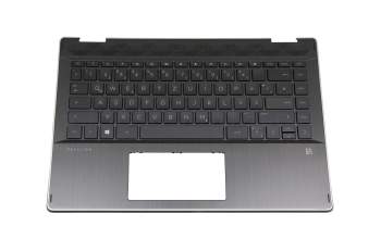 490.0GG07.BP0G Original HP Tastatur inkl. Topcase DE (deutsch) schwarz/schwarz mit Backlight