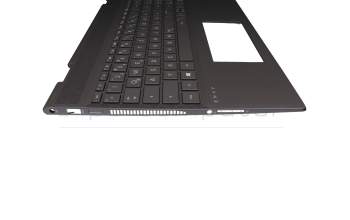 4900GB07.0S0G Original HP Tastatur inkl. Topcase DE (deutsch) grau/anthrazit mit Backlight