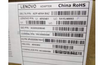 Lenovo 5A10J46693 Delta ADP-40NH B 20V2A BIS