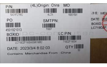 Lenovo 5A31F27662 Fru, Gaming T580 Aux Ant_Speed