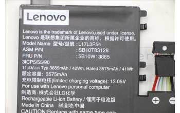 Lenovo 5B10W13885 BATTERY Internal, 3c, 42Wh, LiIon, LGC