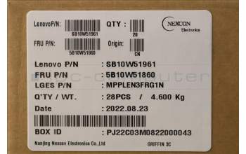 Lenovo 5B10W51860 BATTERY Internal, 3c, 39.3Wh, LiIon,LGES