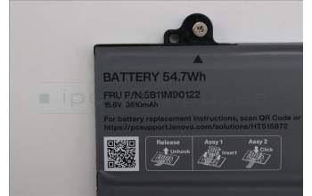 Lenovo 5B11M90122 BATTERY Internal, 4c 54.7Wh, LiIon, SWD
