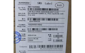 Lenovo 5B11N45982 BATTERY 4cell 71Wh 15.36V L22D4PA1 SD/C