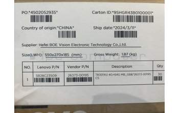 Lenovo 5B28C23509 TB301XU 4G+64G MB_GB&*26373-00195 CS