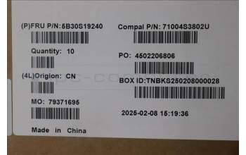 Lenovo 5B30S19240 LCD Bezel kit C 83JK w/tape&rubber