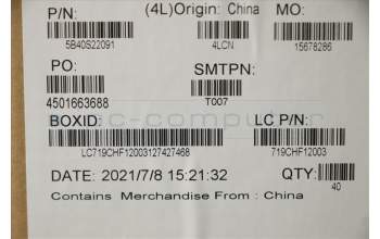 Lenovo 5B40S22091 BRACKET Bracket L 20YM SSD