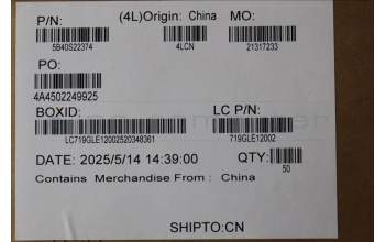 Lenovo 5B40S22374 Bracket L 21R0 IOBD_USBA