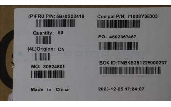 Lenovo 5B40S22418 BRACKET Battery Bracket C 83SG