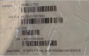 Lenovo 5B68C31720 XT2575-1 P key_BE&*HQ25401001SQ0 CS