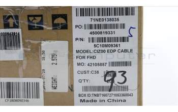 Lenovo 5C10M09361 EDP-Kabel C 80VU für Full-HD