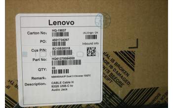 Lenovo 5C10S30318 Cable H 82QS USB-C to Audio Jack