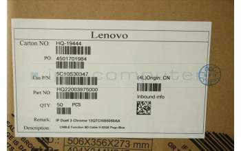 Lenovo 5C10S30347 Function BD Cable H 82QS Pogo Blue