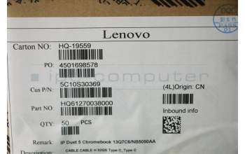 Lenovo 5C10S30369 KabelKabelH 82QS Type C_Type C