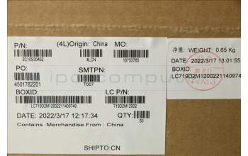 Lenovo 5C10S30452 CABLE Kamerakabel L 82SV