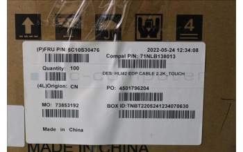 Lenovo 5C10S30476 EDP cable C 82SH 2.2k_Touch