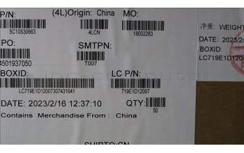 Lenovo 5C10S30663 Cable L 82YU TP Cable LJYI