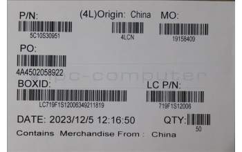 Lenovo 5C10S30951 CABLE L 83G0 M/B-TP/B MGE