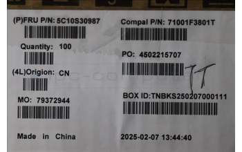 Lenovo 5C10S30987 CABLE Sensor/B FPC C 21LE IR TOF