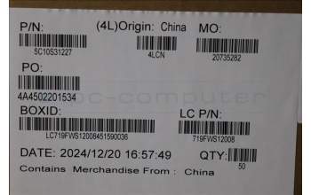 Lenovo 5C10S31227 Cable L 83K0 LUXSHARE M/B-EDP