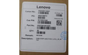 Lenovo 5C10S31248 EDP cable H 83J1_LCD_t_IR_W/ TOF