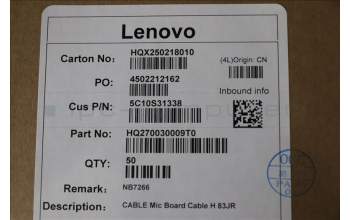 Lenovo 5C10S31338 Mic Board Cable H 83JR