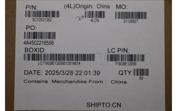 Lenovo 5C10S31382 Cable L 83KJ M/B-IO R HG