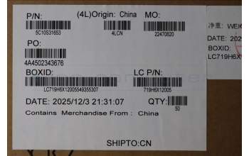 Lenovo 5C10S31653 CABLE L 83UT LUXSHARE EDP CABLE