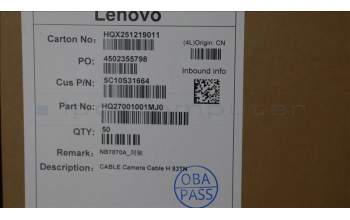 Lenovo 5C10S31664 CABLE Kamerakabel H 83TN