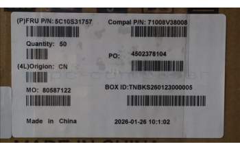 Lenovo 5C10S31757 Touch pad FFC C 83QM