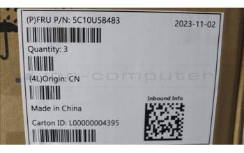 Lenovo 5C10U58483 CABLE Fru 250mm Sensor cable_15L_TCO8.0