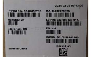 Lenovo 5C10U58782 FRU Intrusion Cable