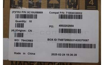 Lenovo 5C10U58869 CABLE Type-C Coaxial Cable from MB