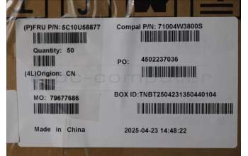 Lenovo 5C10U58877 CABLE CAM+Mic +TOUCH+WOOFER Cable