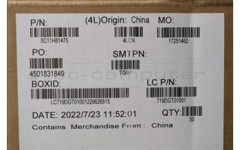 Lenovo 5C11H81475 Flachbandkabel 14P G 0.5P PAD=0.3 CLICKPAD/B