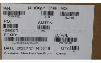 Lenovo 5C11H81562 Flachbandkabel FP0.5PAD=0.3M/B-TP/B CVILUX